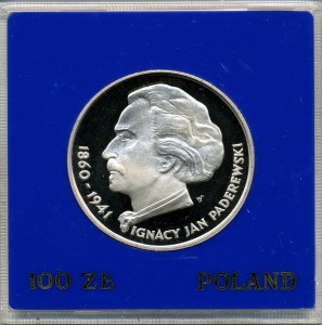 Польша 100 зл. 1975г., серебро