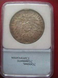 5 марок 1903 г.  в слабе NGC MS - 60