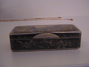 ТАБАКЕРКА СЕРЕБРО 84 ЧЕРНЬ 1848 ГОД