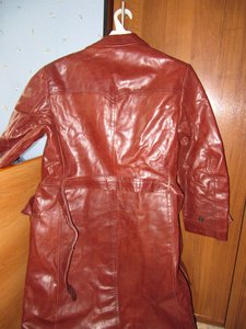 Кожаный плащ+гимнастерка