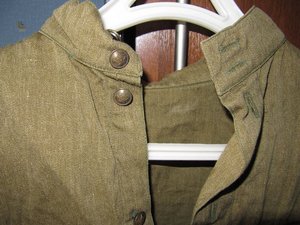 Кожаный плащ+гимнастерка
