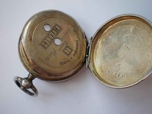 Эмалевый корпус от женских часов Серебро 84 проба.