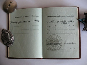 Комплект заслуженного летчика-испытателя.