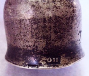 Рюмочка 1823 г Серебро 84 пр