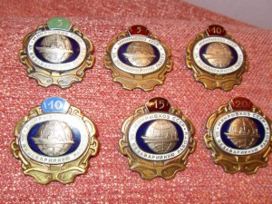 Минрыбхоз За безаварийную работу 5+5+10+10+15+20 лет(6шт)