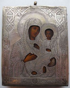 Тихвинская в серебре 84