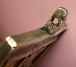 Иконка Святой Георгий. Медь,посеребрение.