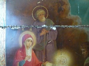 Двухсюжетная икона (сусалка)