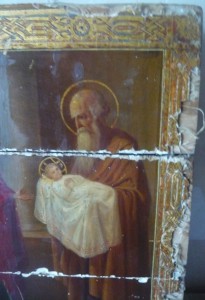 Двухсюжетная икона (сусалка)