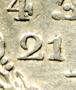 Рубль 1824г. с интересной "2"