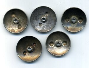 Серебрянные гайки 5 штук