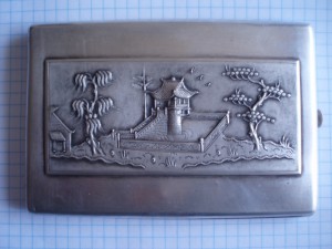 серебряный портсигар