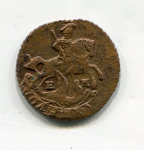 Полушка 1776г (6 перебита из 4)