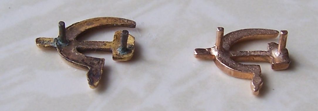 золотые СиМы(серпы) к Отечкам 1-2 ст (2 штуки)