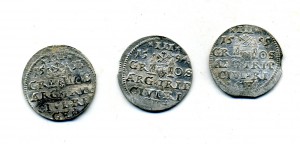 Рига,3 гроша 1593,1594 и 1595 г.г.