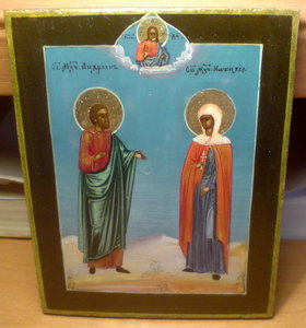 Икона Св. мчч. Адриан и Наталия.
