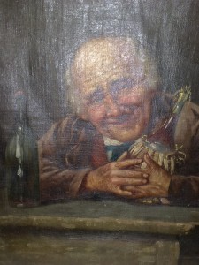 Дедок и бабка за бутылью. Предположительно Германия. Подскаж