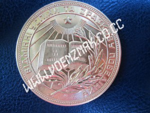 Школьная золотая медаль за отличное окончание школы УРСР