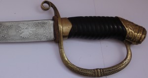 Шашка др. оф. обр. 1909 г с редким клинком Алискандорова.