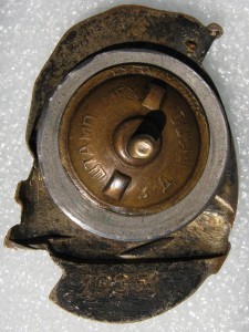 Почётному железнодорожнику(бронза) номер штихелем