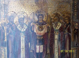 Икона "Архангел Михаил с предстоящими"