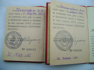 2 индивидуальных дока на БЗ+медали на одного,ЗП с доком.