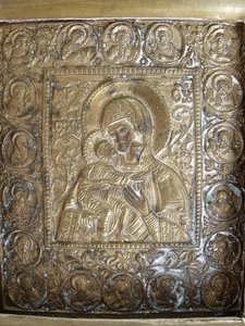 Казанская в киоте. Пластика.