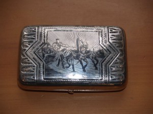 Портсигар "Тройка". Москва, Россия. 1893 год.