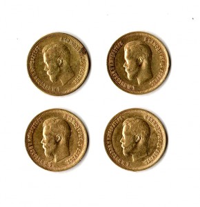 4 десятки с разными минц 1899г