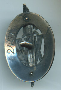 Серебряный знак XV лет В.Ч.К.-Г.П.У.