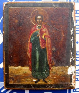 Икона Святой мученик Аврамий Болгарский. Редкость.