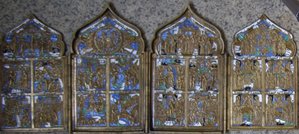 Пластика. Складень "Двунадесятые Праздники", шестицветка.