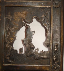 Оклад Праздники. 36х31,5см.Серебро. Вес 480грамм.