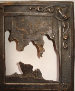 Оклад Праздники. 36х31,5см.Серебро. Вес 480грамм.
