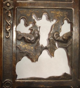 Оклад Праздники. 36х31,5см.Серебро. Вес 480грамм.