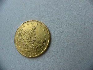 100 курушей. золото.Турция.