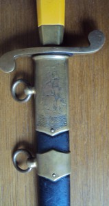 кортик ВМФ образца 1940г. Бескнопочник.