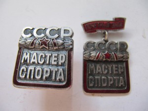 Мастер спорта+мастер спорта почетный знак!