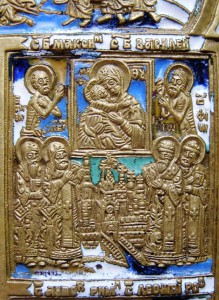 Пластика. Складень "Двунадесятые Праздники", шестицветка.