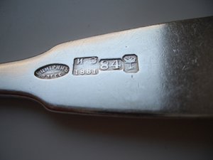 Ложки,серебро 84проба-1851,1881,1892г.
