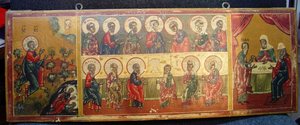 Икона Тайная Вечеря. Триптих.