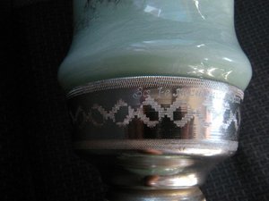 Спортивный кубок 40-х.(Фигуристки за лыжи).