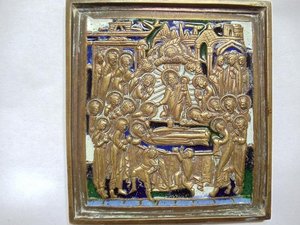 пластика Успение Пресвятой Богородицы 5 эмалей