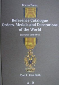 Каталог наград стран мира до 1945 года, Тома 1 и 2