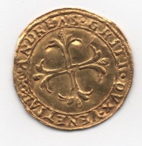 Scudo d'oro 1523-1538.  Венеция.  AU