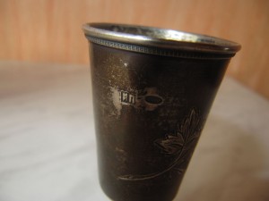 Рюмка 84 проба высота 9 см