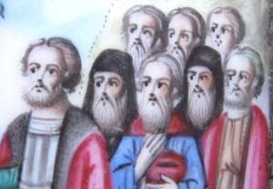 Финифть-Икона Божией Матери ''Помощница в родах''.Редкость.