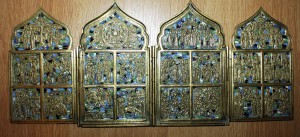 Складень Праздники (6 цв. эмали, сохран)