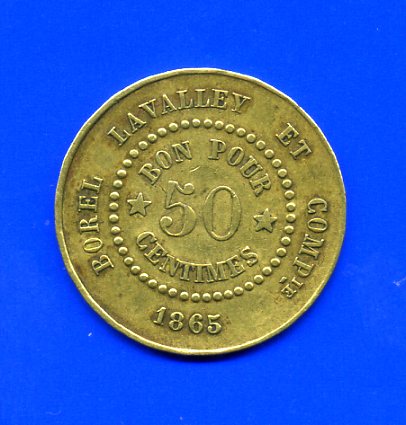 ЕГИПЕТ, 50 Сантимов 1865