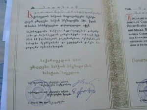 Два значка Отличник Сов.торговли на одного+доки+коробки